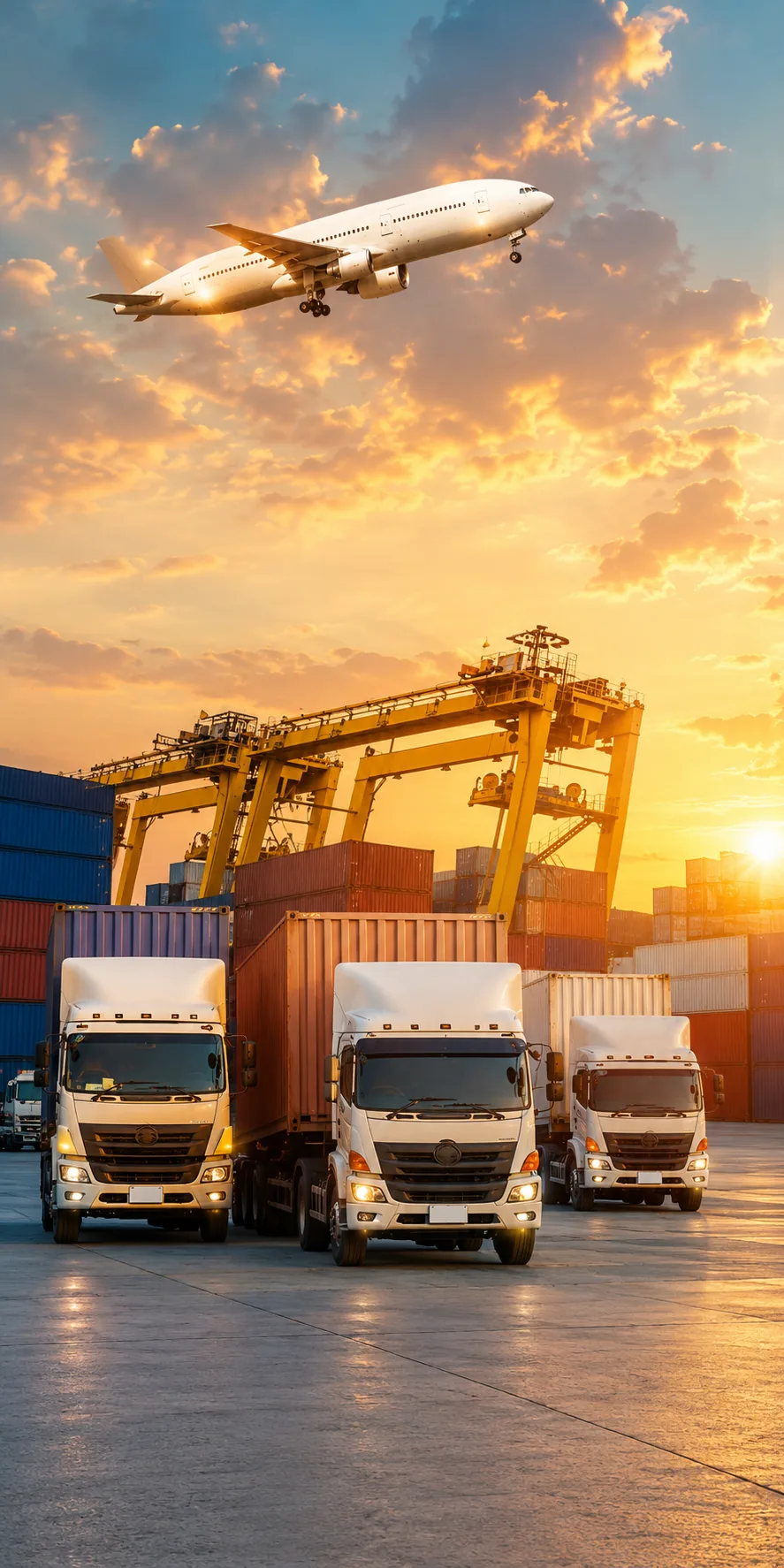 Aktivitas logistik dan transportasi